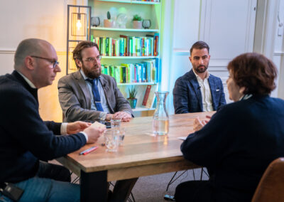 Bouke Vlierhuis, Bob Kersten, Jozef Citgez en Rita Verdonk tijdens het webinar op 31 januari 2022