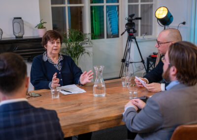 Jozef Citgez, Rita Verdonk, Bouke Vlierhuis en Bob Kersten tijdens het webinar op 31 januari 2022