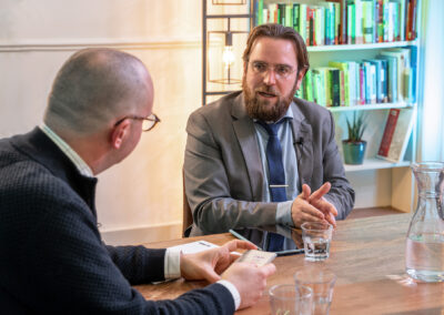 Bouke Vlierhuis en Bob Kersten tijdens het webinar op 31 januari 2022