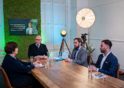 Rita Verdonk, Bouke Vlierhuis, Bob Kersten en Jozef Citgez tijdens het webinar op 31 januari 2022